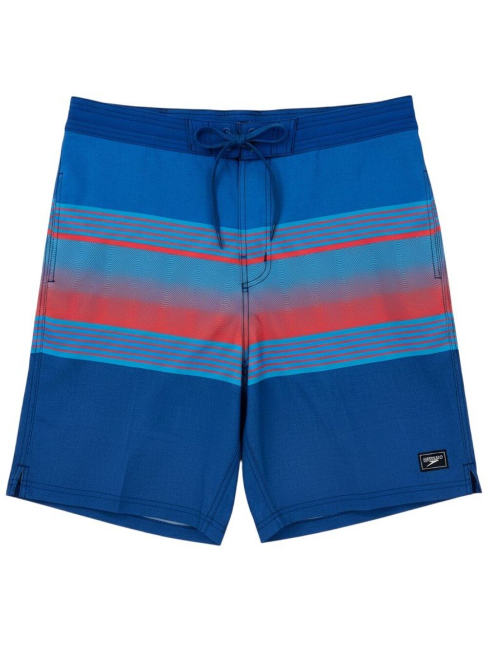 NWT Speedo Men’s Swim Trunks XL Blue Coral Striped Board Shorts